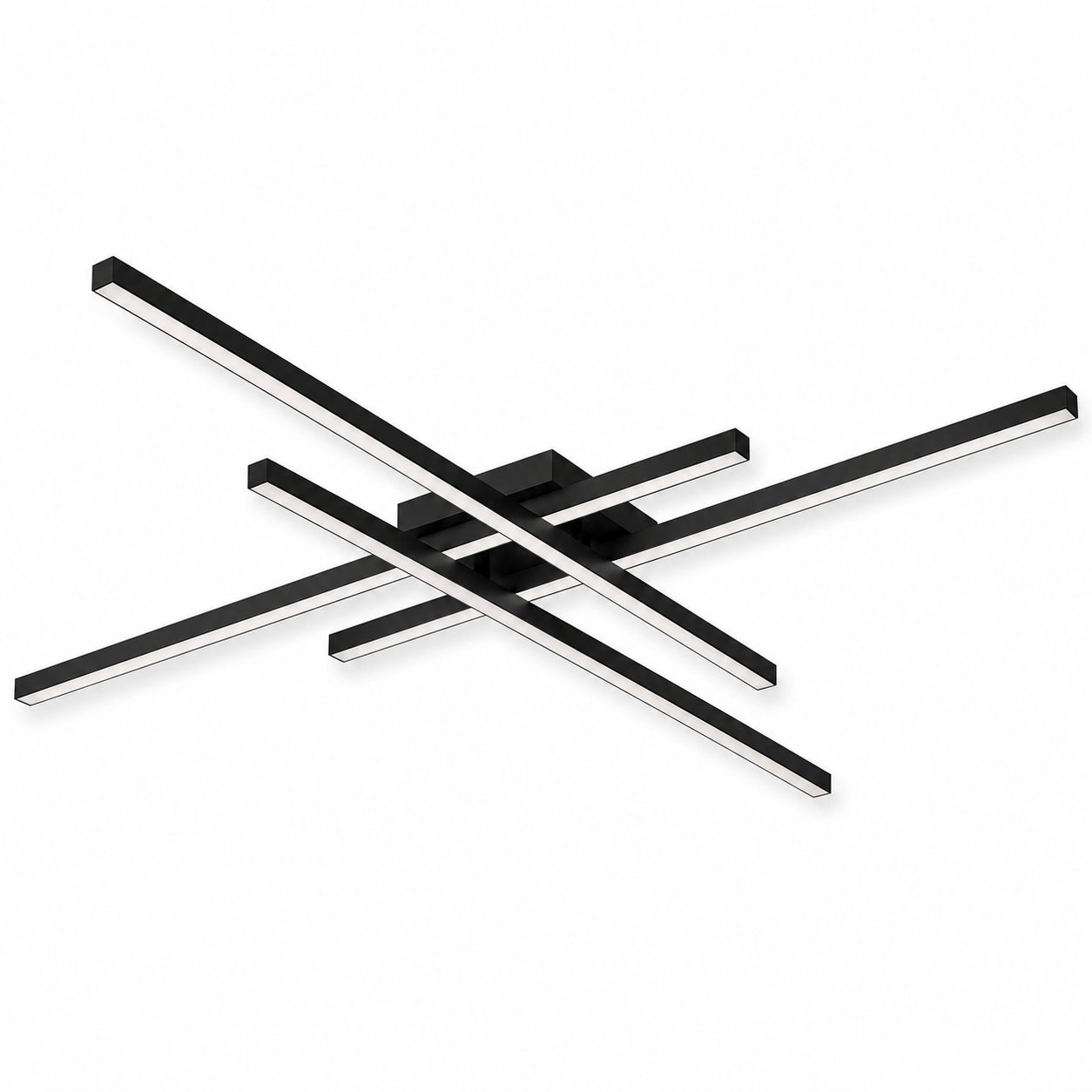 Modern Geometric Linear LED Flush Mount Ceiling Light