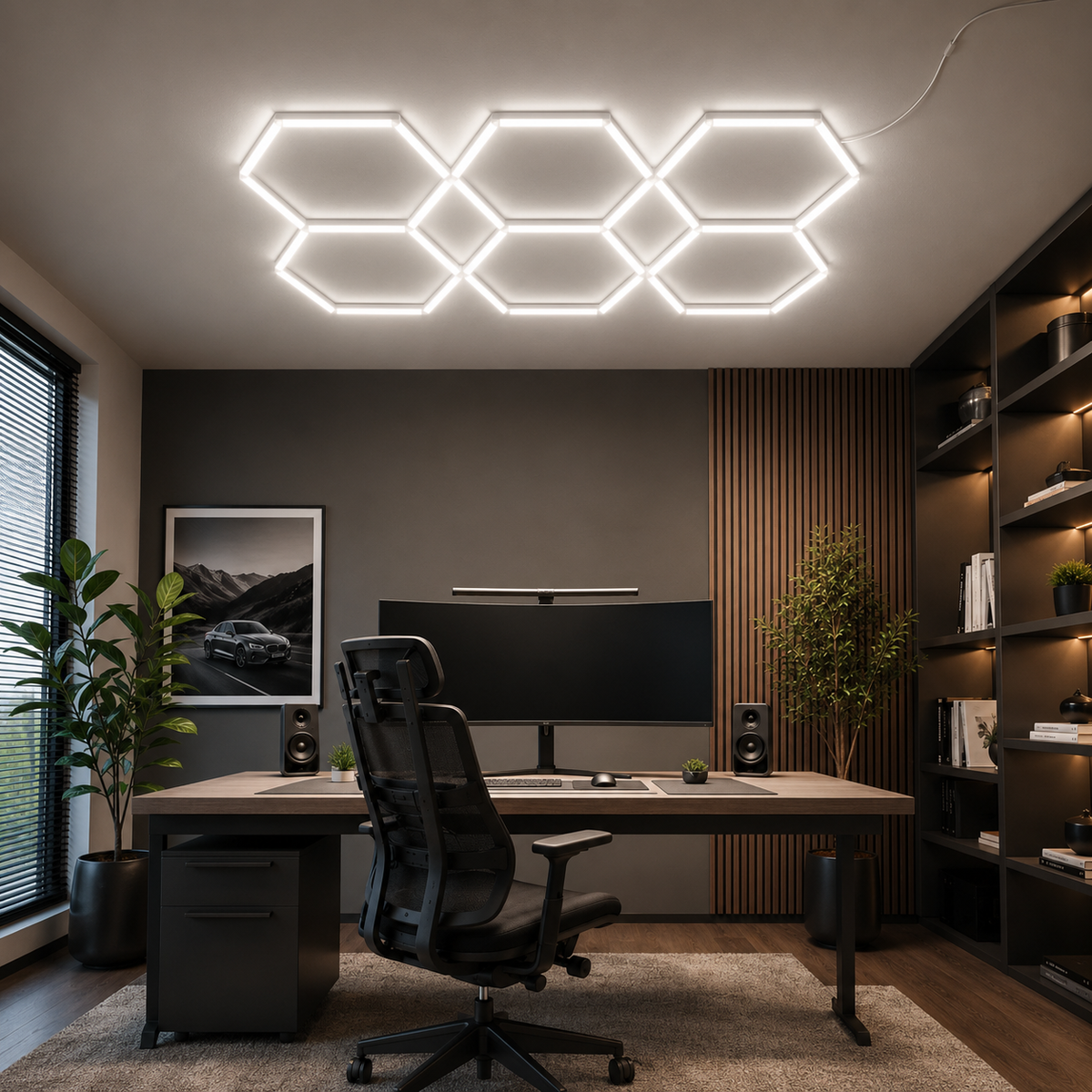 LED Hexagon Honeycomb Ceiling Lights