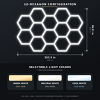 LED Hexagon Honeycomb Ceiling Lights