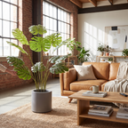 Bold Monstera Tree in a modern loft living space