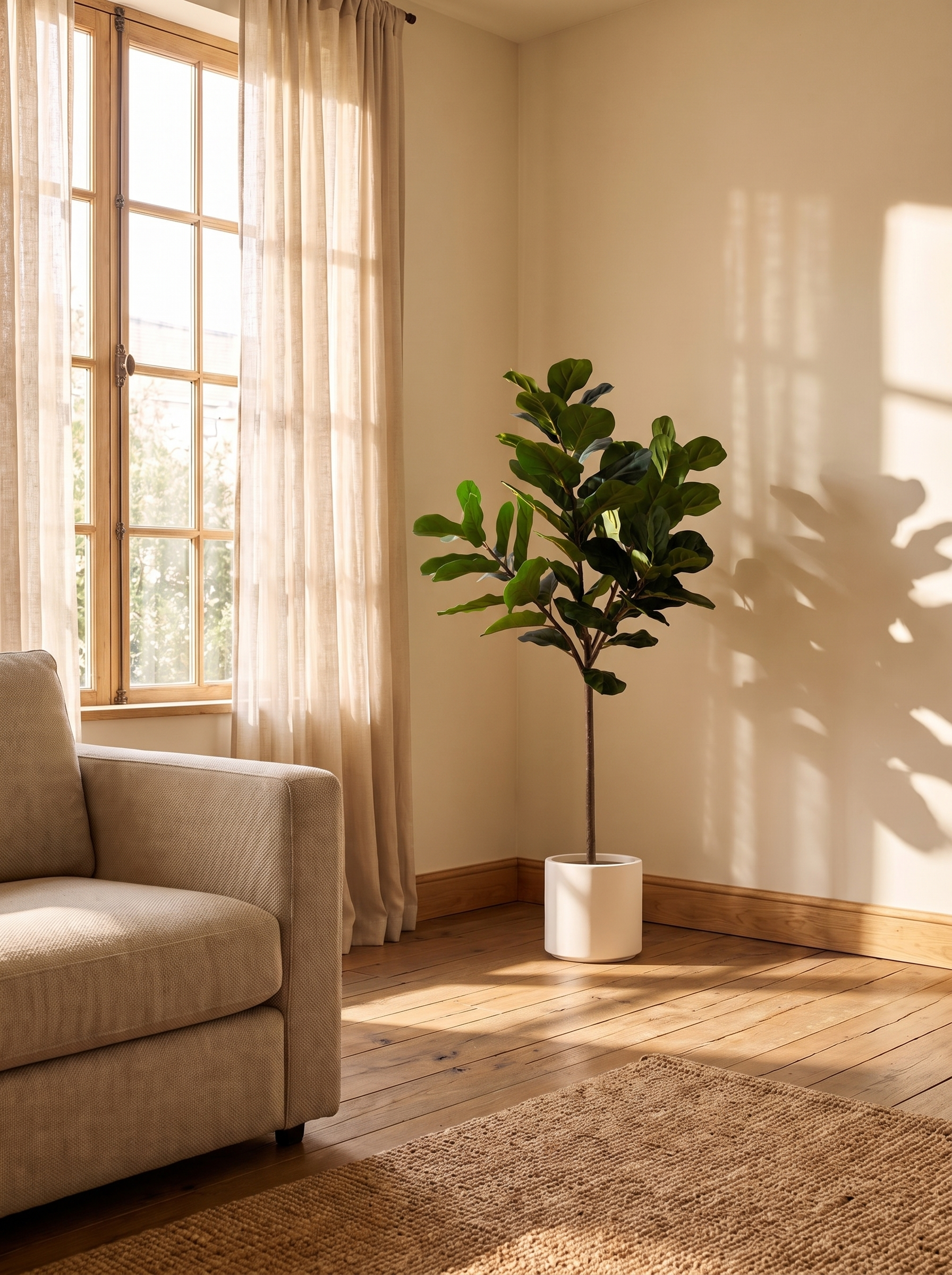 Iconic Fiddle living room corner after