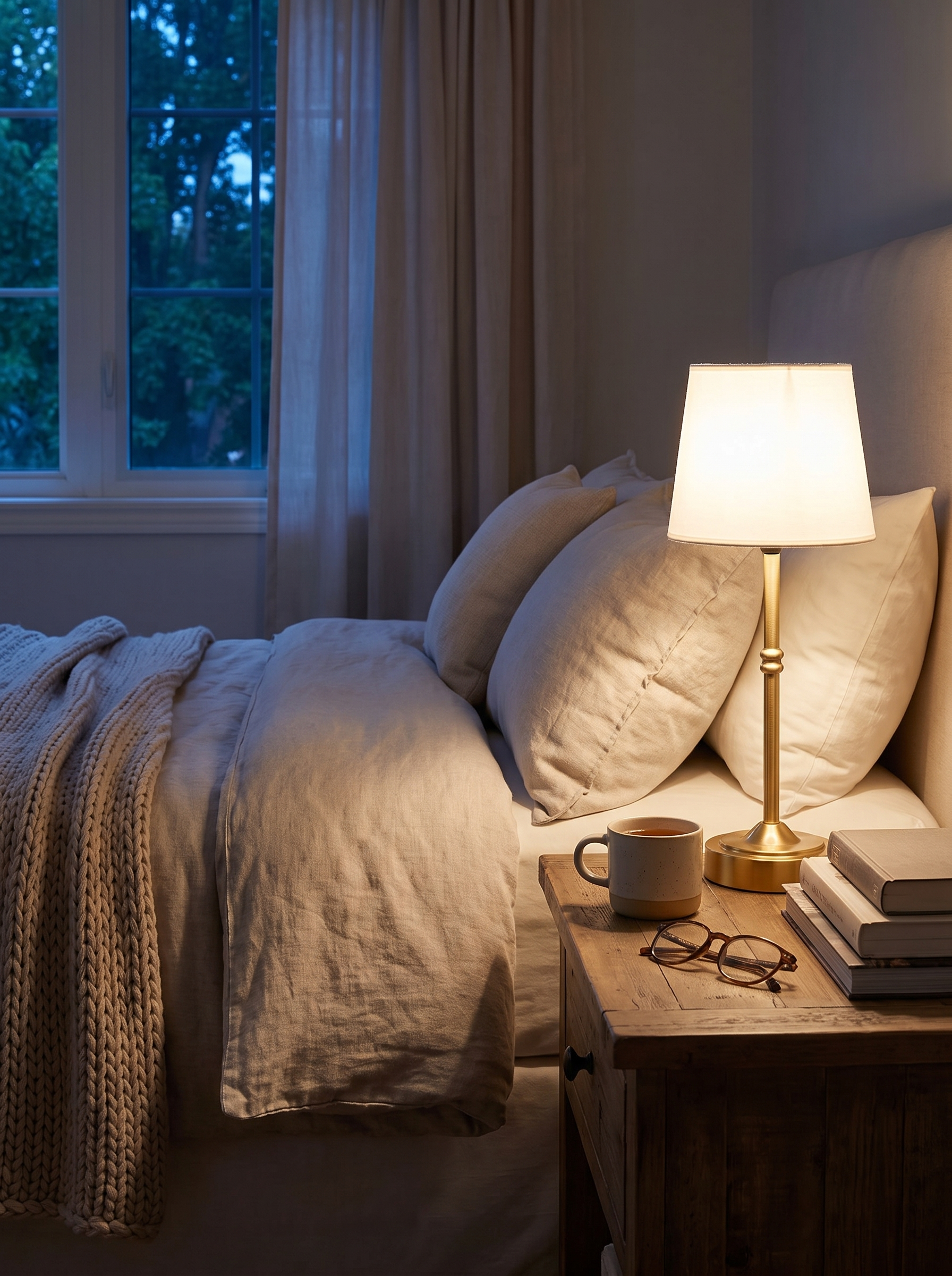 Modern Table Lamp nightstand lifestyle