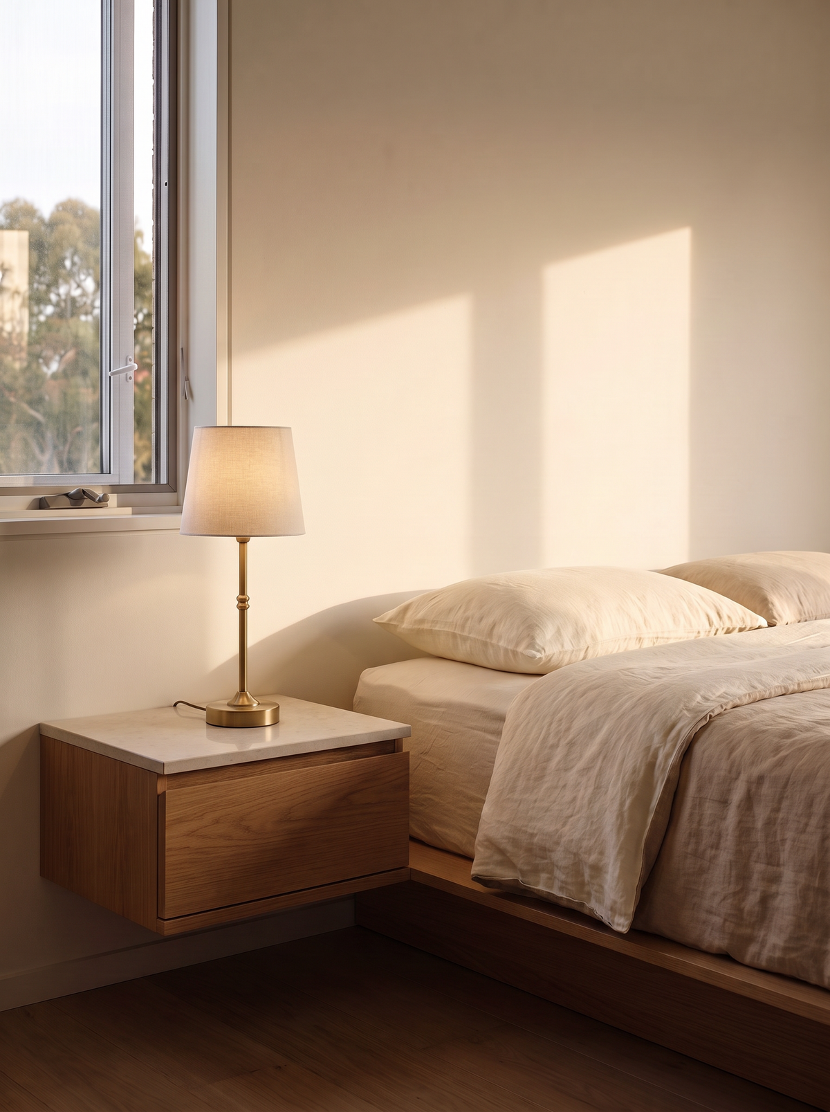 Modern Table Lamp nightstand after
