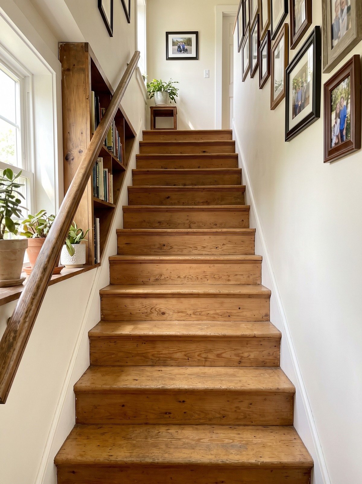CloudSoft Stair Treads Beige before staircase scene