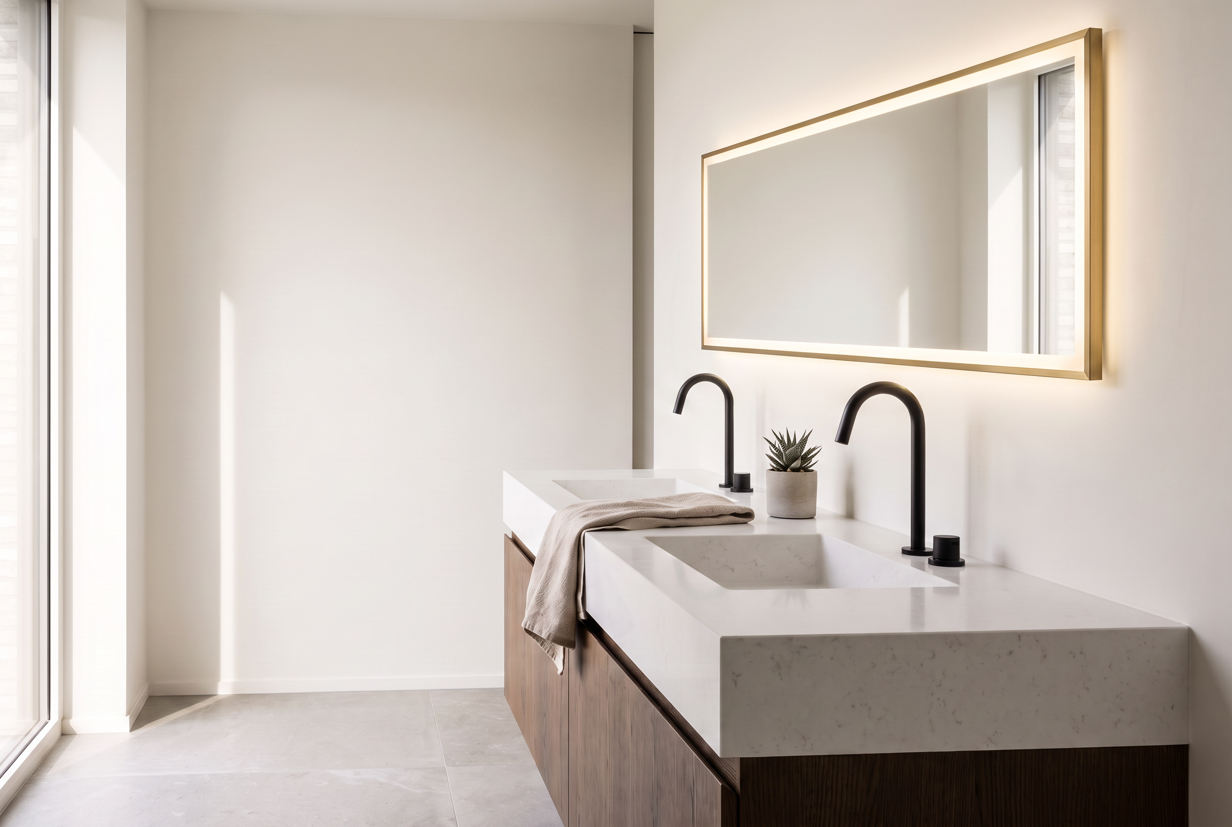 Neptune LED Mirror after with mirror