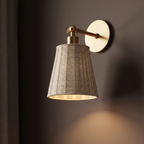 Natural Wireless Wall Sconce detail lifestyle