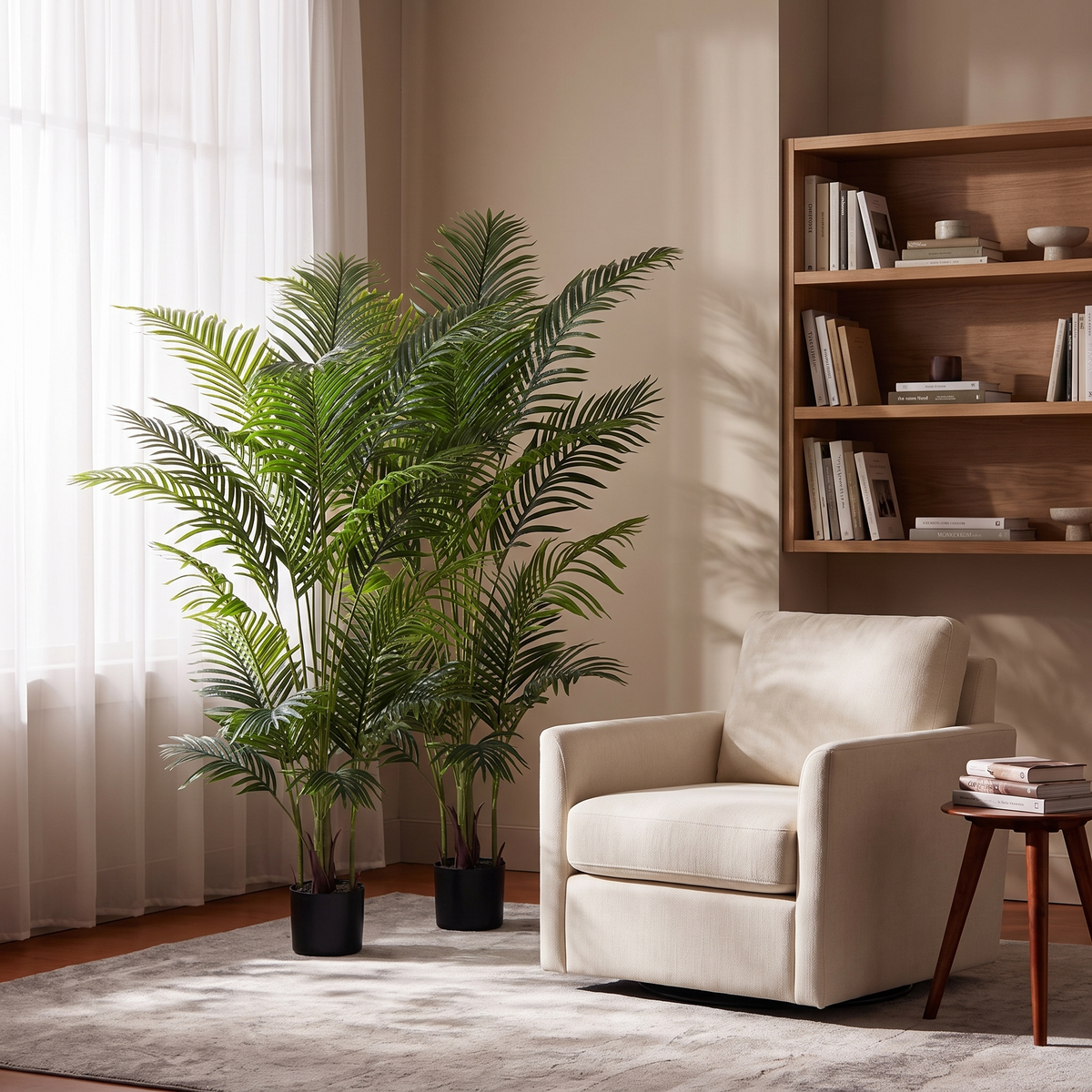 Adcock Artificial Palm Trees Set of 2 luxury lifestyle reading nook