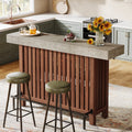 Modern 2-Tier Home Bar Unit with Footrest
