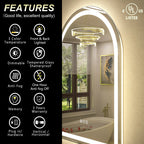 Iyra Arched LED Mirror