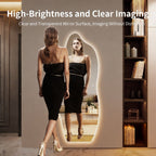 Asymmetrical Full-Length LED Wall Mirror