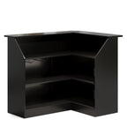 L-Shaped Home Bar Unit with 4-Tier Storage