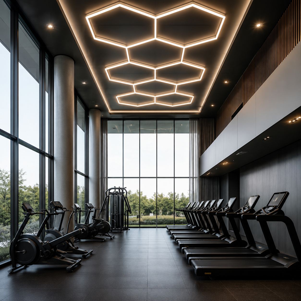 LED Hexagon Honeycomb Ceiling Lights