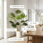 Ravellora Faux Monstera Plant