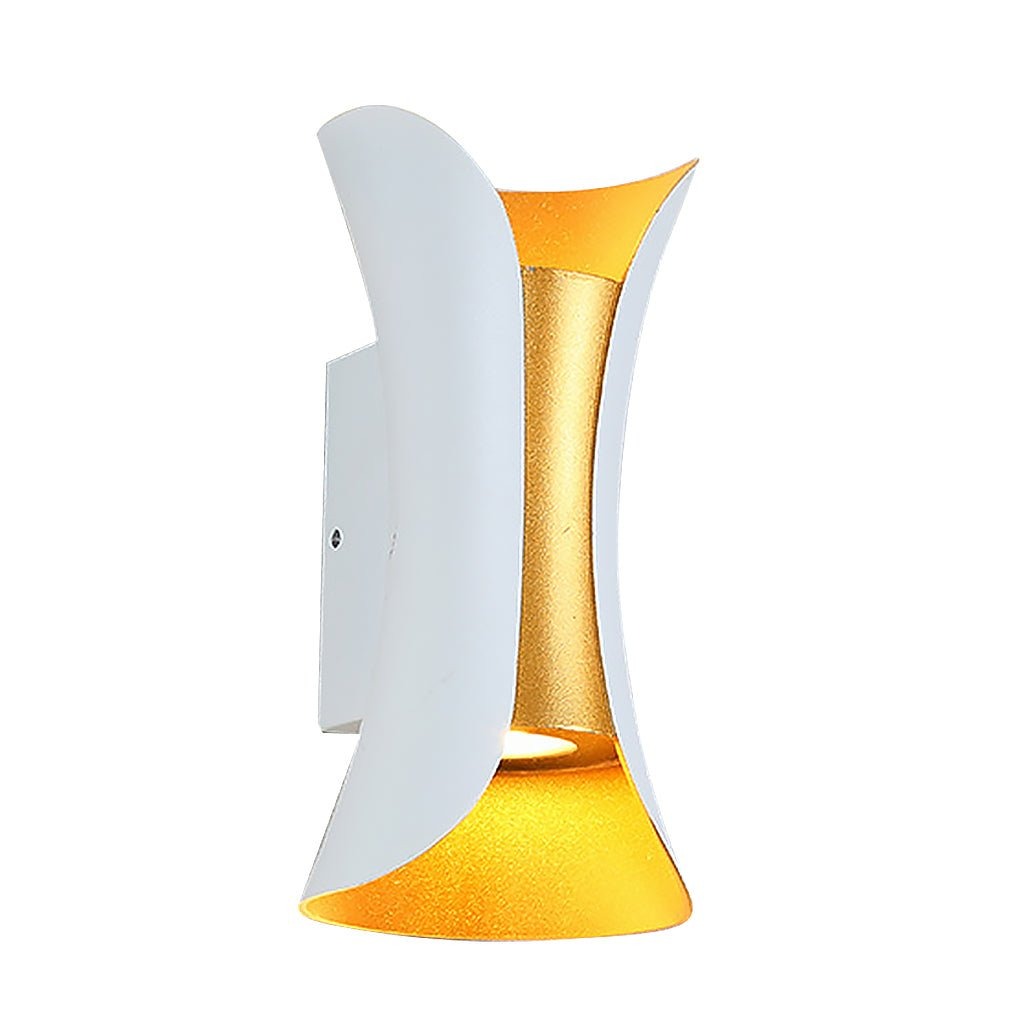 Curved Aluminum Up-Down Wall Light