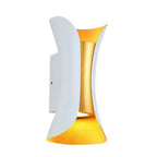 Curved Aluminum Up-Down Wall Light