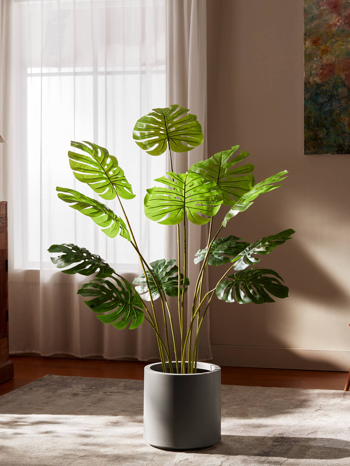 Ravellora Faux Monstera Plant