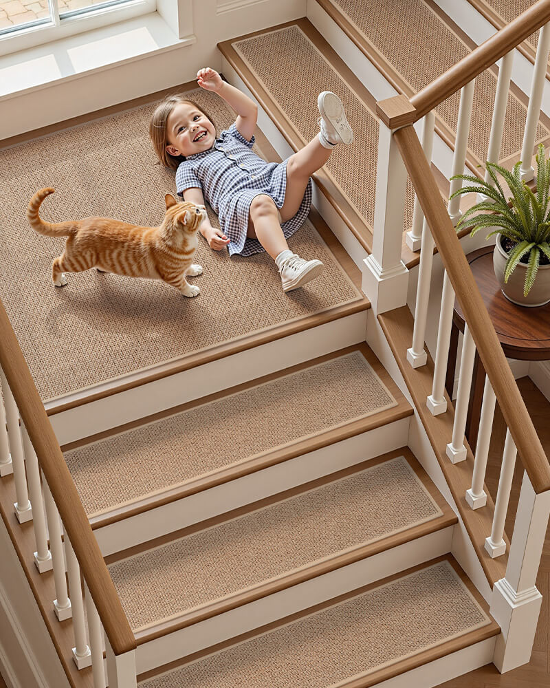 Ravellora Woven Stair Treads - Beige