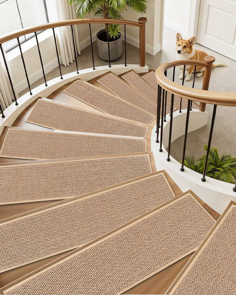 Ravellora Woven Stair Treads - Beige