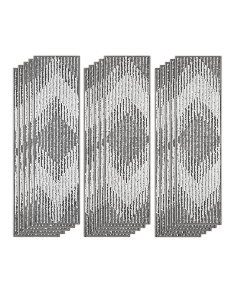 Ravellora Textured Stair Treads - Gray