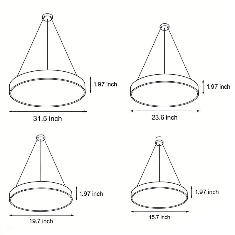 Gia Round LED Pendant Light