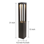 Aelia LED Bollard Garden Light
