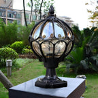 Halia Globe Pillar Light
