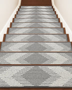 Ravellora Textured Stair Treads - Gray